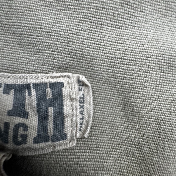 Duluth Trading Flex Fire Hose Relaxed Fit Pants Size 48x30 Beige Canvas Pants - Picture 4 of 16